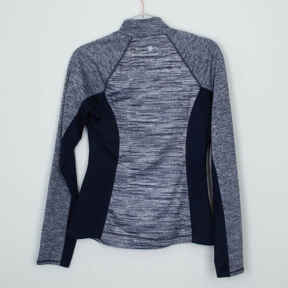 Tek Gear Womens Warm Tek 1/4 Zip Pullover Fleece Top Size S Blue Running Hiking - Picture 5 of 6